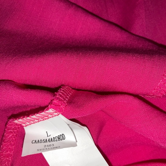 Cupshe Women’s Pink Long Dress Size Small Tied Back New With Tags - Picture 4 of 8